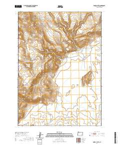 Dowell Butte 2020 topographic map thumbnail