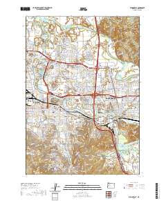 Eugene East 2020 topographic map thumbnail