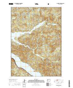 Fall Creek Lake 2020 topographic map thumbnail