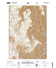 Findley Buttes 2020 topographic map thumbnail