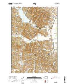 Gaston 2020 topographic map thumbnail