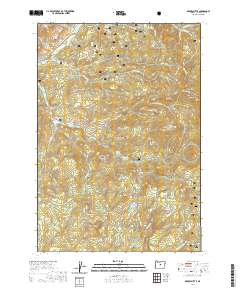 Gerow Butte 2020 topographic map thumbnail