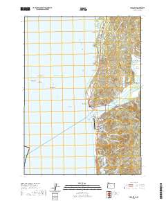 Gold Beach 2020 topographic map thumbnail