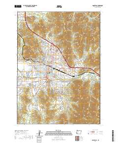 Grants Pass 2020 topographic map thumbnail