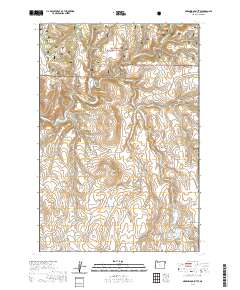 Greenwood Butte 2020 topographic map thumbnail