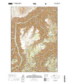 Harl Butte 2020 topographic map thumbnail