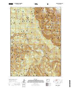 Harvey Creek 2020 topographic map thumbnail