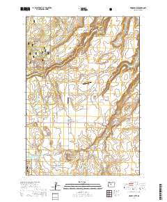Henkle Butte 2020 topographic map thumbnail