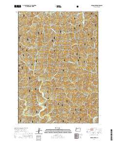 Herman Creek 2020 topographic map thumbnail