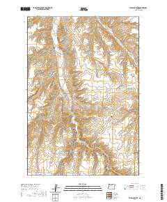 Hickland Butte 2020 topographic map thumbnail