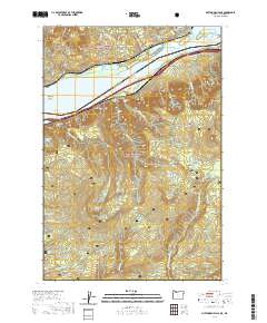 Multnomah Falls 2020 topographic map thumbnail