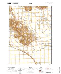 Northeast Harney Lake 2020 topographic map thumbnail