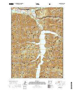 Oakridge 2020 topographic map thumbnail