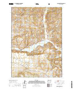 Ochoco Reservoir 2020 topographic map thumbnail