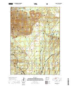 Odell Butte 2020 topographic map thumbnail