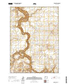 Owyhee Butte 2020 topographic map thumbnail