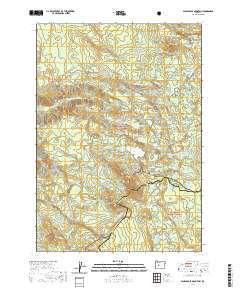 Packsaddle Mountain 2020 topographic map thumbnail