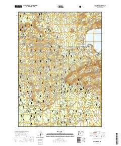 Paulina Peak 2020 topographic map thumbnail