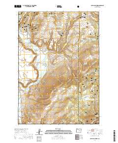 Powell Mountain 2020 topographic map thumbnail