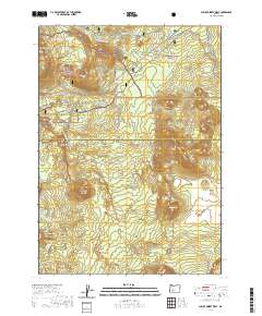 Pumice Desert West 2020 topographic map thumbnail
