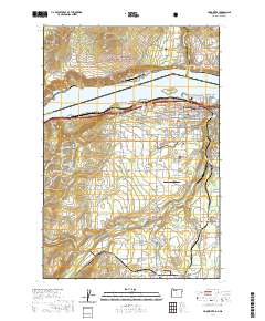 Hood River 2020 topographic map thumbnail
