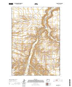 Horn Butte 2020 topographic map thumbnail