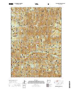 Huckleberry Mountain 2020 topographic map thumbnail