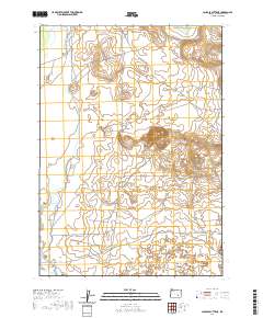 Jackass Butte NE 2020 topographic map thumbnail