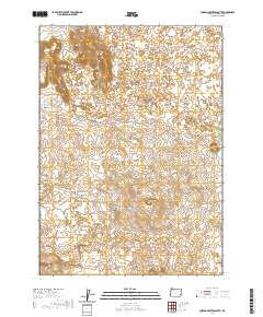 Jordan Craters South 2020 topographic map thumbnail