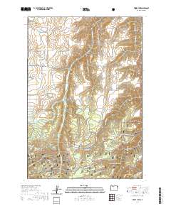Kinney Lake 2020 topographic map thumbnail