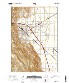 La Grande 2020 topographic map thumbnail
