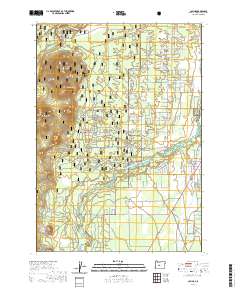 La Pine 2020 topographic map thumbnail