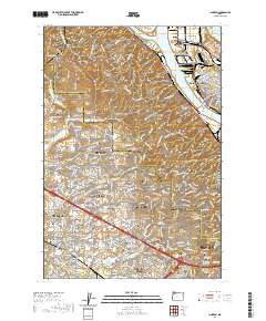 Linnton 2020 topographic map thumbnail