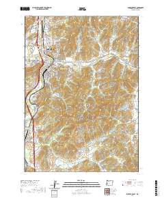 Roseburg East 2020 topographic map thumbnail