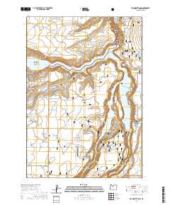 Round Butte Dam 2020 topographic map thumbnail