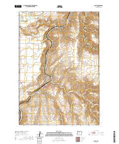 Maupin 2020 topographic map thumbnail