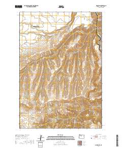Maupin SW 2020 topographic map thumbnail