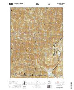 Mount Ashland 2020 topographic map thumbnail