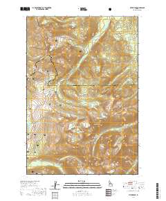 Victor Peak 2020 topographic map thumbnail