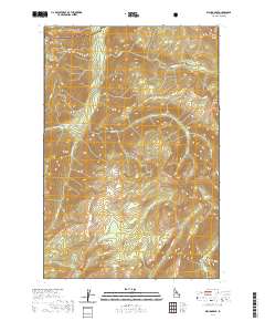 Wahoo Peak 2020 topographic map thumbnail