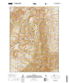 Wakley Peak 2020 topographic map thumbnail