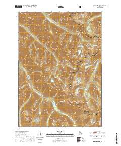 Warbonnet Peak 2020 topographic map thumbnail