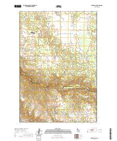 Weippe South 2020 topographic map thumbnail