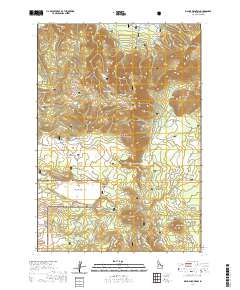 Bishop Mountain 2020 topographic map thumbnail