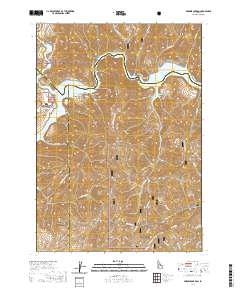 Arrowrock Dam 2020 topographic map thumbnail