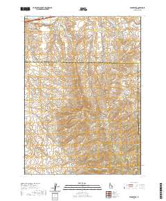 Badger Peak 2020 topographic map thumbnail