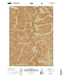 Baker Peak 2020 topographic map thumbnail