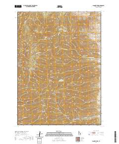 Bannock Peak 2020 topographic map thumbnail