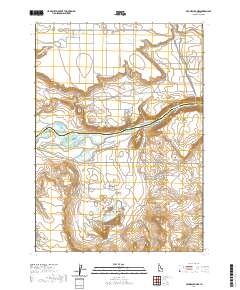 Bruneau Dunes 2020 topographic map thumbnail