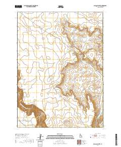 Bull Camp Butte 2020 topographic map thumbnail